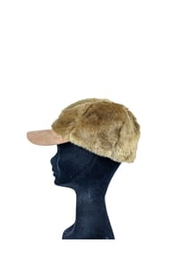 collezione alessandro® - Wintercappy Cap Cappy aus Teddymaterial - braun