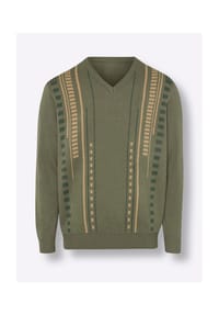 Sieh an! - Pullover - khaki-gemustert
