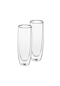 GRÄWE® - Doppelwandige Thermogläser, 2er-Set, Champagner - transparent