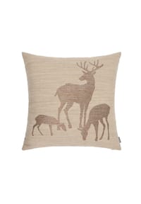 pad® Dekokissen - DEER FAMILY - BEIGE-COPPER