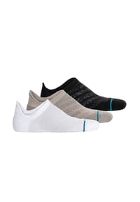 STANCE - Unisex Sneakersocken, 3er Pack - Run Light Tab, Logo, Performance Socken - Schwarz