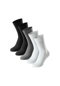 SCHIESSER - Herren Socken, 5er Pack - "Bluebird", Baumwoll-Mix, uni/gemustert - Blau/gemustert