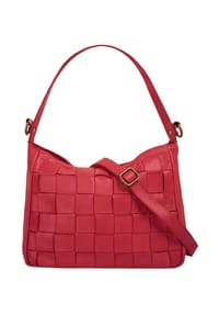 Samantha Look - Umhängetasche Echt Leder, Made In Italy - cognac