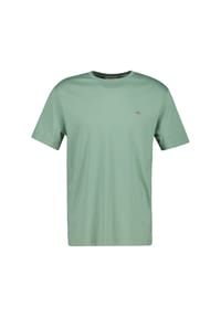GANT - Herren T-Shirt - REGULAR SHIELD, Rundhals, kurzarm, Baumwolle, Stickerei - Anthrazit