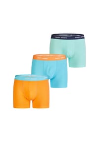 HAPPY SHORTS - Retro Boxer Jersey - blue-turquise-orange