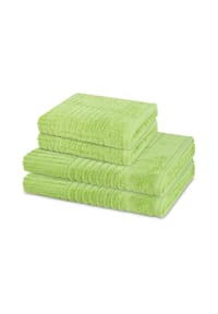 ROSS® 2 X Handtuch 2 X Duschtuch im Set Carre - Carre - Anthrazit