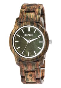 RAPTOR Raptor - Herren Quarz Armbanduhr Elementary - Mineralglas - braun #1