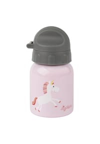sigikid® Edelstahl Trinkflasche Einhorn 250 ml ,  für Kinder - FLASCHEN & BOXEN - rosa/grau