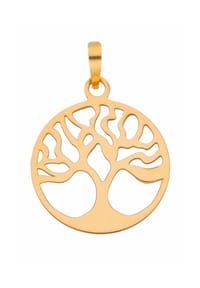 Adelia's - Adelia's Damen Anhänger Baum des Lebens 333 Gold ( 8K ) – Goldanhänger Lebensbaum - gold