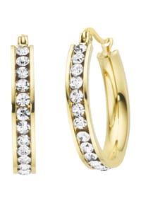 MANGUUN - Damen Creolen, Edelstahl - GOLD