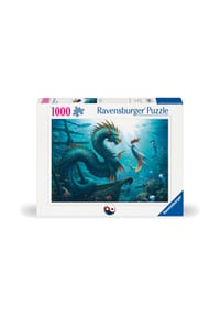 Ravensburger - Puzzle "Verzauberte Tiefen: Drache Meerjungfrau", 1000 Teile - 