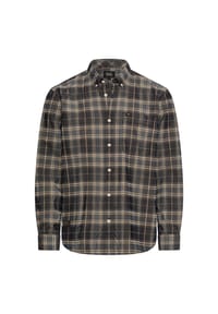 camel active - Baumwollhemd mit Button-Down-Kragen - Tintenblau