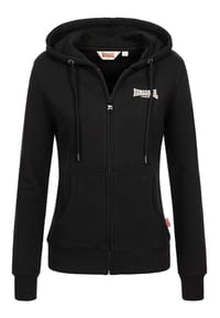 LONSDALE™ - Frauen Kapuzensweatjacke mit Reißverschluss CALDER VALE - Black