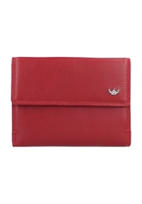 Golden Head® Polo - Geldbörse "Polo", Querformat, RFID-Schutz, Leder, für Damen - ROT