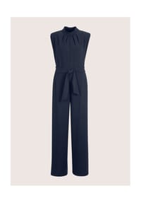 MADELEINE - Eleganter Jumpsuit mit Stehkragen - marine