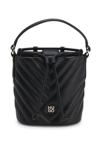 HUGO - Beuteltasche, gesteppt, für Damen - BLACK