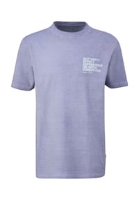 QS - T-Shirt, Baumwolle, für Herren - 48D0 LILAC/PINK
