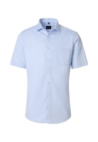 VENTI - Herren Businesshemd uni Modern Fit - Blau