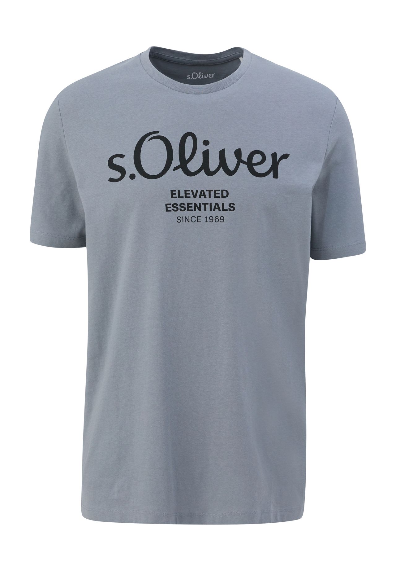 [Versand am selben Tag] s.Oliver T-Shirt, für Baumwolle, | Logo-Print, GALERIA Herren