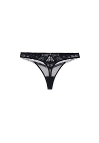 Aubade - Tanga Flawless Love, Stickerei, für Damen - 0 BLACK