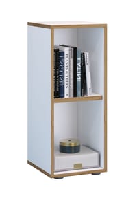 VCM. - Holzregal stehend | platzsparender Aktenschrank | Maße ca. H. 74 x B. 30 x T. 33 cm | Elegantes Regal | Büroregal – Salia 2fach B. 30 cm - Anthrazit