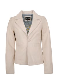 JILANI - Damen Lederjacke Blazer Lammnappa beige - beige