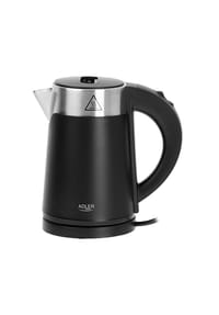 COFI - Adler AD 1372 Mini-Wasserkocher 0,6 L - 800 W, doppelwandig - Schwarz - Schwarz 19,0 × 19,0 × 12,5 cm