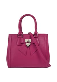 Cluty - Handtasche Solcuore Echt Leder, Made In Italy - beige