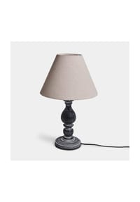 LOBERON - Tischlampe Ouvraine grau/beige - grau/beige