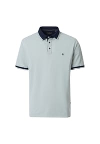 CASAMODA - Herren Polo-Shirt uni Basic Circular Knit - Blau