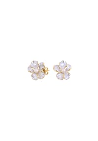 ARTE NOVA - Ohrringe White Flower - Gold