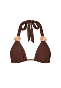 MODA MINX - Bikinioberteil Nautilis Shell mit tollen Muschel-Elementen - brown