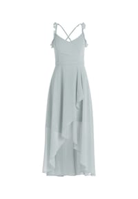 Vera Mont - Abendkleid mit Volant - Dark Fuchsia