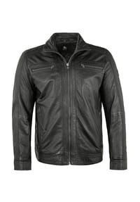 OTTO KERN - Herren Lederjacke Lammnappa schwarz - schwarz
