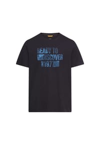 camel active - T-Shirt aus reiner Baumwolle - Dunkelblau