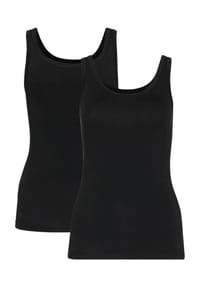 SYLVIA SPEIDEL. - Unterhemd "Sanna", 2er-Pack, Jersey, für Damen - 100 WEISS