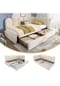 KOMHTOM Polsterbett 90x200cm in Beige(Ohne Matratze) Bild 10