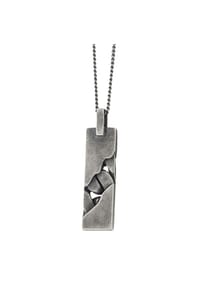 caї - Anhänger mit Kette 925/- Sterling Silber ohne Stein - Silbergrau