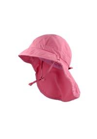 maximo® - GOTS MINI GIRL-Flapper Nackenschutz, Bindeband, Waschoptik, UV - foxglove