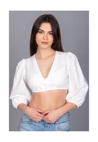 EDELNICE - Dirndlbluse Mariella - weiß