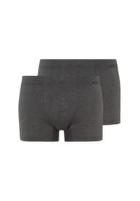 HANRO - Retro Short / Pant 2er Pack Cotton Essentials - Coal Melange