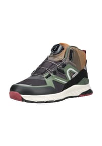 RICOSTA® - Lederimitat/Textil Sneaker SPIN - Schwarz/Senf