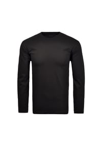 RAGMAN - Herren Langarmshirt - Basic Shirt Regular Fit, Rundhals, Baumwolle - Dunkelblau