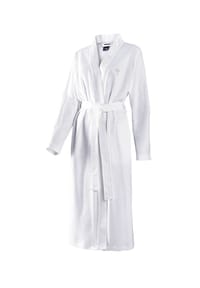 JOOP! - BADEMANTEL UNI PIQUÉ Damen-Kimono 32/34, Weiß - Navy