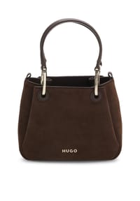 HUGO - Henkeltasche, Leder, für Damen - 209 DARK BROWN