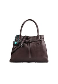 Gabs Elif - Elif Schultertasche Leder 43 cm - moka