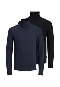 JACK & JONES - Pullover 2er Pack Emil Knit - Schwarz