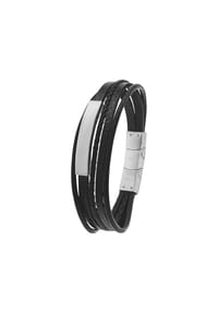 TOM TAILOR MEN - Identarmband für Herren, Edelstahl - braun