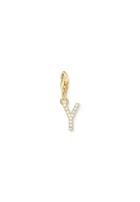 Thomas Sabo Glam & Soul - Charm-Anhänger Buchstabe Y vergoldet - gelbgoldfarben