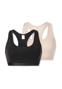 ELLE - Super Soft Bustier, 2er-Pack, für Damen - 900 ASSORTED